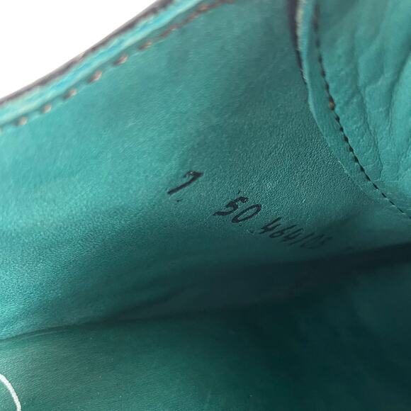 Pskaufman Crosswalk Oxford Ankle Boots Hand Paint Metallic Cap Toe Size 7 - Picture 9 of 10